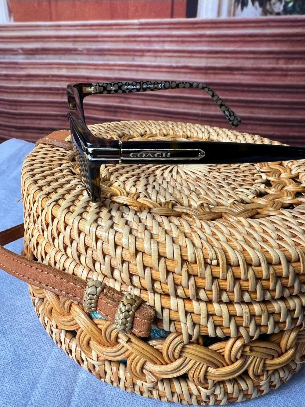 Coach Tortoiseshell Glasses - Brown Tortoise Frame, Coach Logo on each side